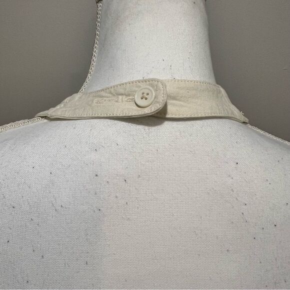 NWT Urban Outfitters Sari Seamed Linen-Blend Halter Vest Top womens size small - Picture 4 of 9